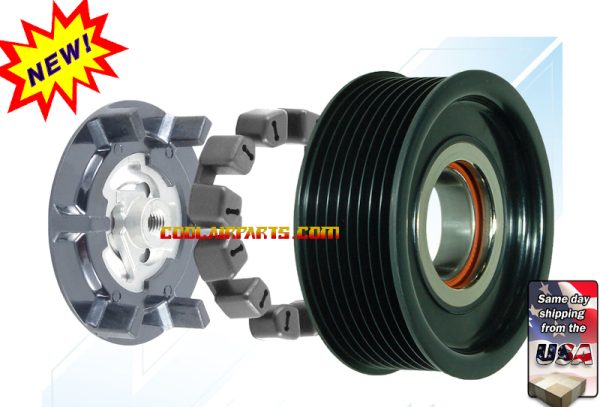 NEW A/C CLUTCH PLASTIC 7SEU17C 8 GROOVES 100mm MERCEDES GL320 ML320 R320 A00012308311 0002342212